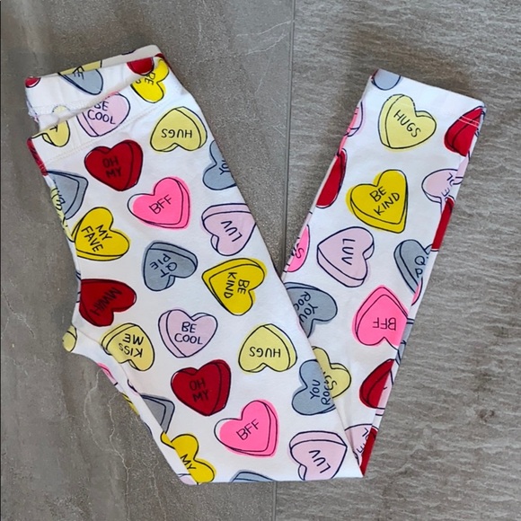 Cat & Jack Set of 2 Valentine’s Day Leggings - Picture 2 of 7